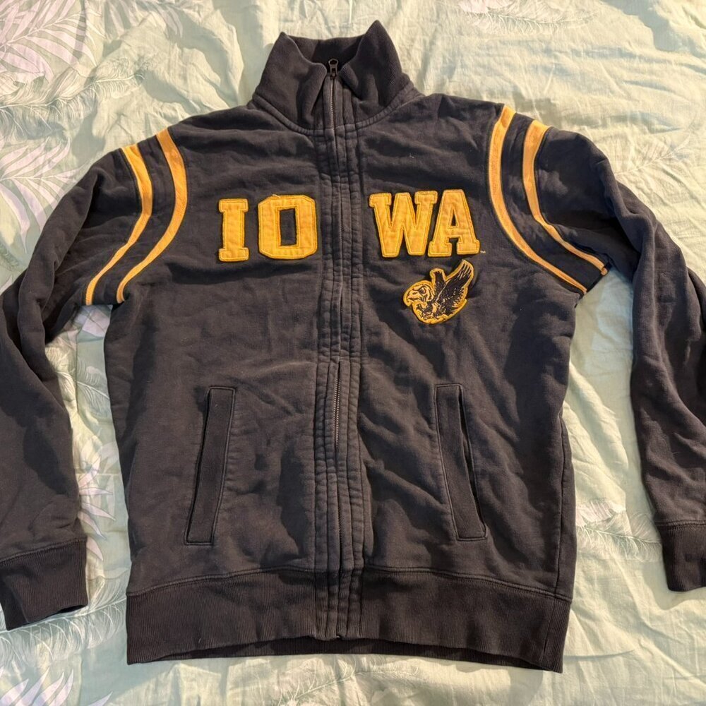๐ Iowa Hawkeyes ๐ full-zip sweatshirt - retro style - Picture 1 of 5